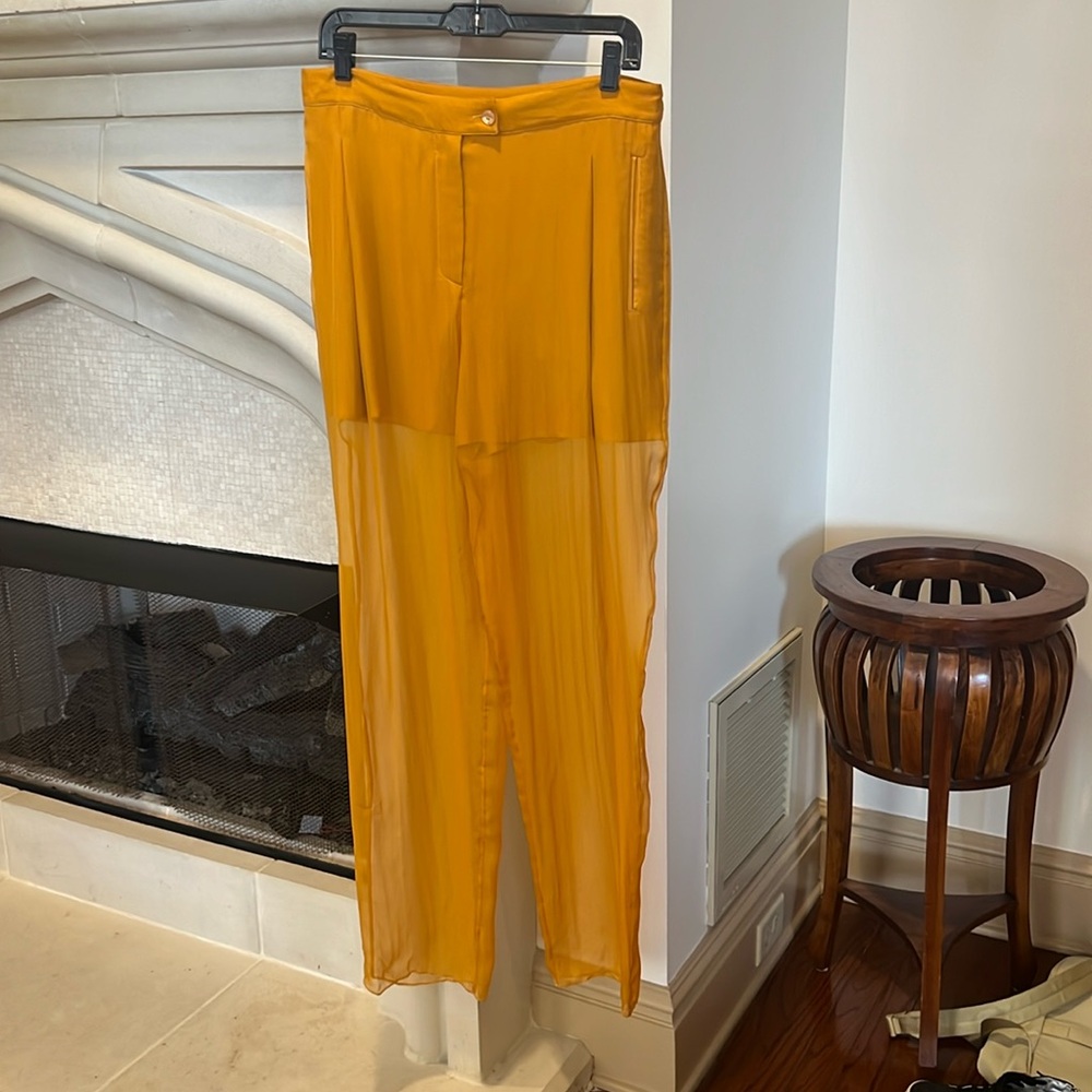 SALVATORE FERRAGAMO
Semi-Sheer Silk Pants
